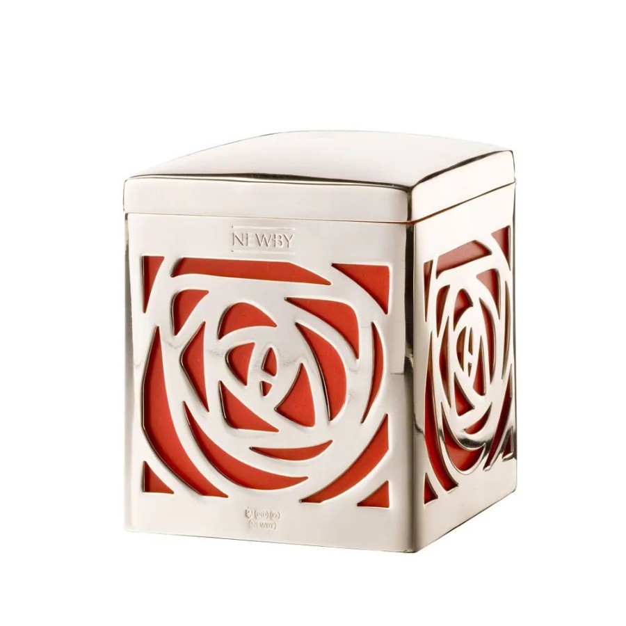 Tea Gifts NewBy | Silver-Plated Tea Caddy - Rhodeia