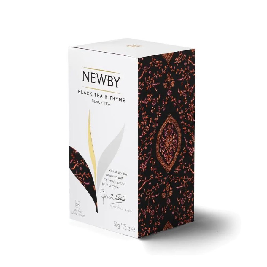 Our Tea NewBy Flavoured Black Tea | Black Tea And Thyme - 25 Tea Bags