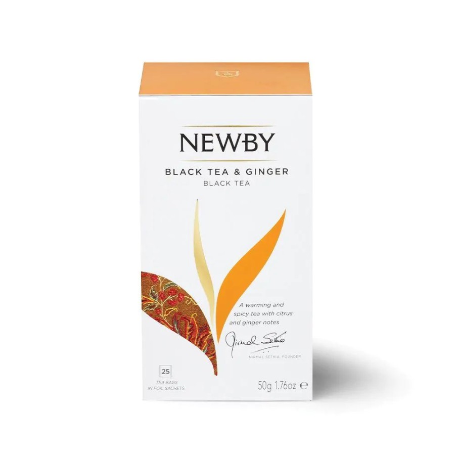 Our Tea NewBy Flavoured Black Tea | Black Tea & Ginger - 25 Tea Bags