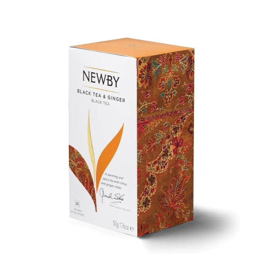 Our Tea NewBy Flavoured Black Tea | Black Tea & Ginger - 25 Tea Bags