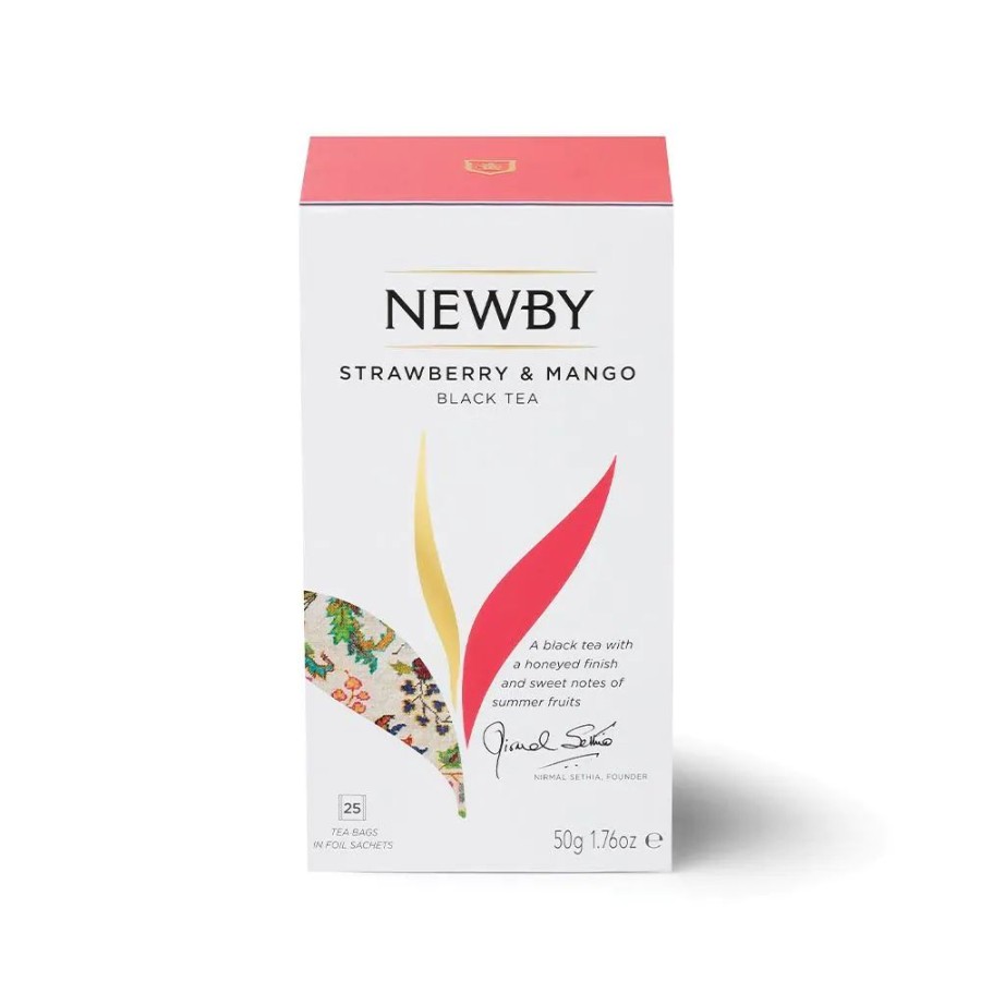 Our Tea NewBy Flavoured Black Tea | Strawberry & Mango - 25 Tea Bags