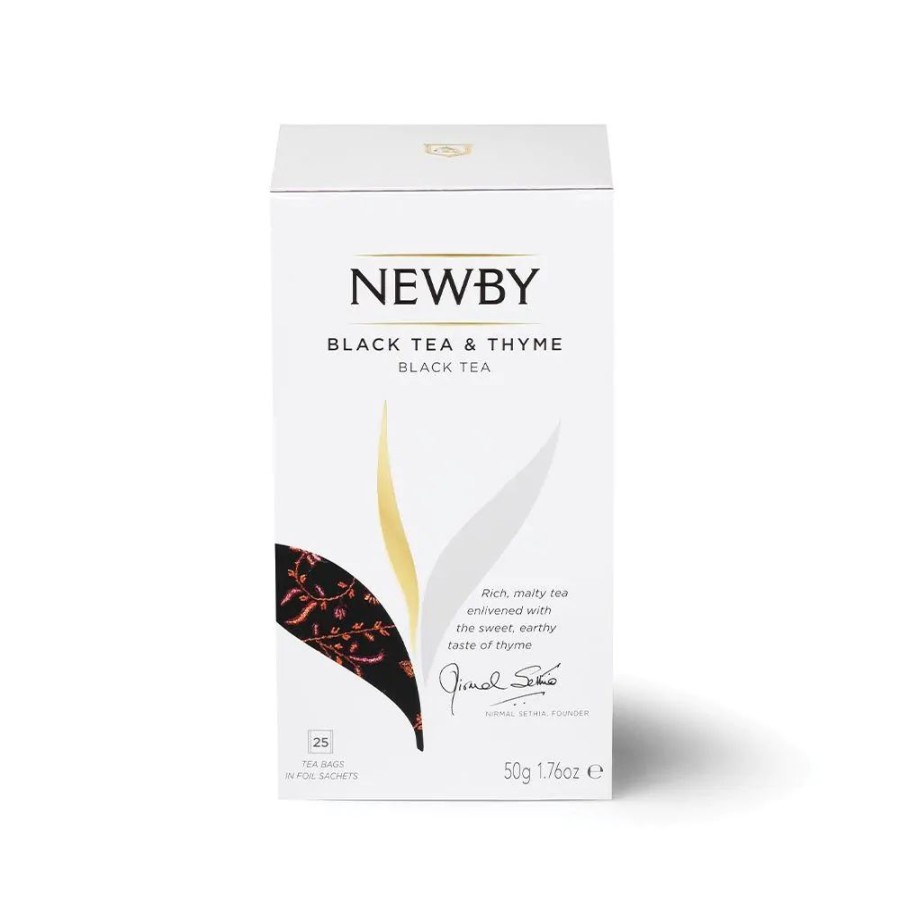 Our Tea NewBy Classic Teabags | Black Tea And Thyme - 25 Tea Bags